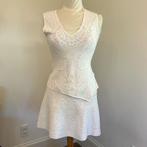 BCBGMAXAZRIA White skirt set